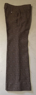 Neu mit Etikett: 1850 $ Gucci Herrenanzughose GG Monogram Brown 32 US (48 Eu) Italien