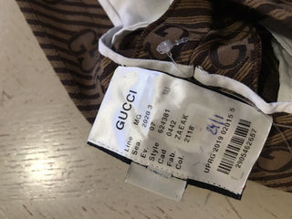 Neu mit Etikett: 1850 $ Gucci Herrenanzughose GG Monogram Brown 32 US (48 Eu) Italien