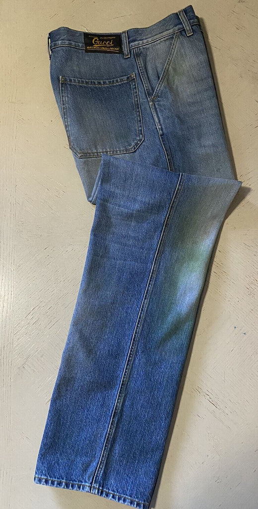 Neu mit Etikett: 1400 $ Gucci Herrenjeans Jeanshose Blau 32 US Italien