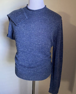 Neu mit Etikett: 695 $ Ralph Lauren Purple Label Herren-Rundhalspullover aus Leinen/Seide L Italien