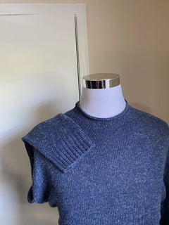 Neu mit Etikett: 695 $ Ralph Lauren Purple Label Herren-Rundhalspullover aus Leinen/Seide L Italien
