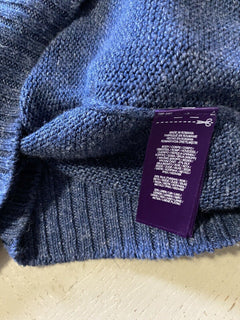 Neu mit Etikett: 695 $ Ralph Lauren Purple Label Herren-Rundhalspullover aus Leinen/Seide L Italien