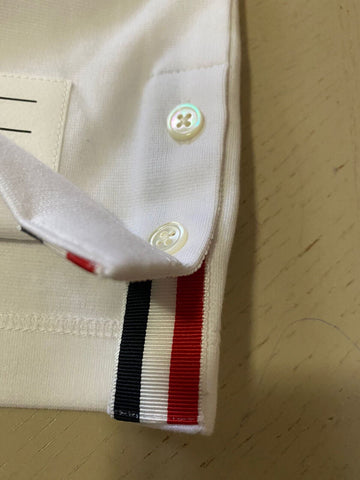 Neues 550 $ Thom Browne Solid-Hued T-Shirt Weiß Größe 2 (M) Japan