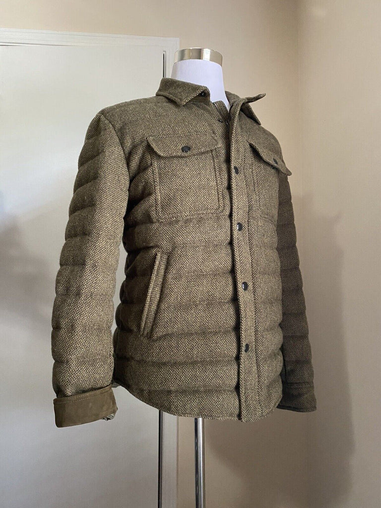Neue $1995 Ralph Lauren Purple Label Herren Pufferjacke Braun/Grün Größe L