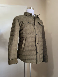 Neue $1995 Ralph Lauren Purple Label Herren Pufferjacke Braun/Grün Größe L