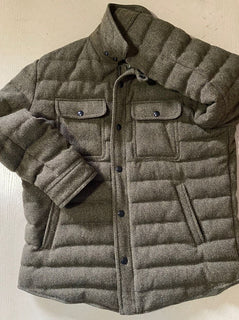 Neue $1995 Ralph Lauren Purple Label Herren Pufferjacke Braun/Grün Größe L