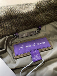 Neue $1995 Ralph Lauren Purple Label Herren Pufferjacke Braun/Grün Größe L