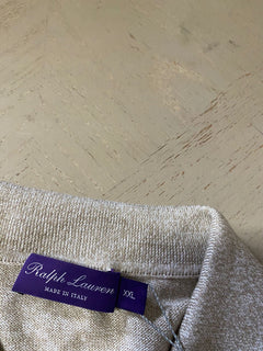 NWT $695 Ralph Lauren Purple Label Men Polo Shirt Color Stone XXL Italy