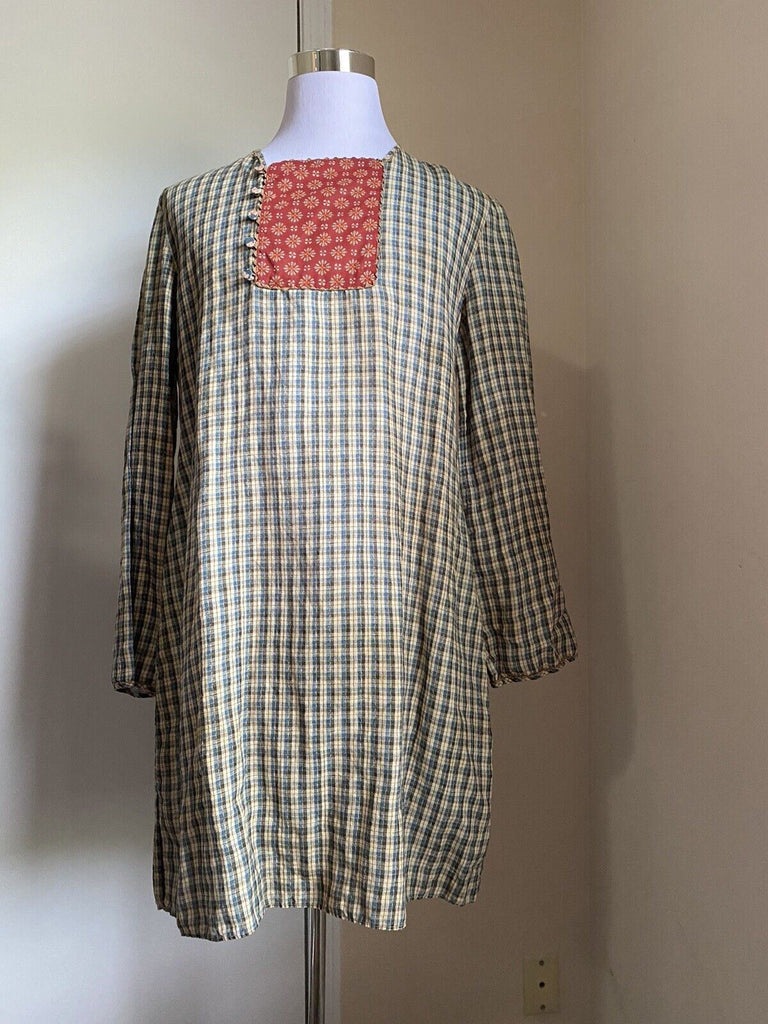Neues Gucci Country Check-Hemd im Wert von 1200 $ Blau/Rot/Grün Größe 46 EU Italien
