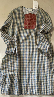 Neues Gucci Country Check-Hemd im Wert von 1200 $ Blau/Rot/Grün Größe 46 EU Italien