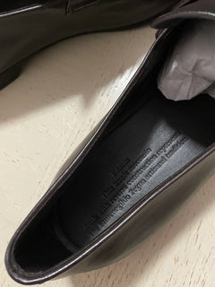 Neu $775 Ermenegildo Zegna Iconic Mokassin-Leder-Loafer-Schuh DK Brown 10,5 US