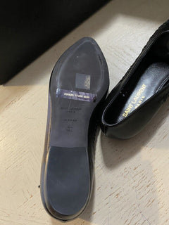 NIB $695 Saint Laurent Smooth Leader Nina Ballerinas, Schwarz, 7 US/37 Eu