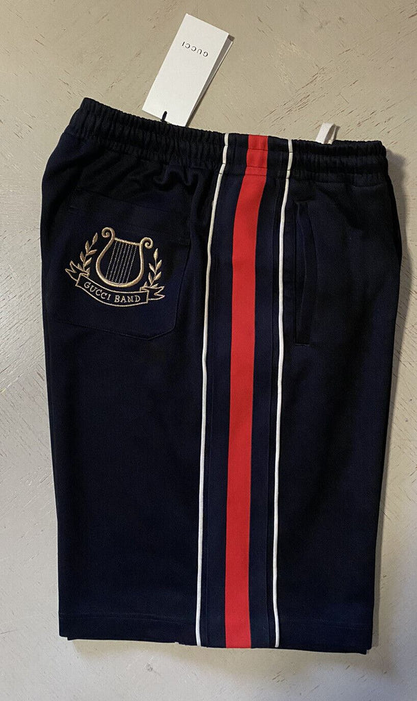 Neu mit Etikett: 1200 $ Gucci Technical Jersey Herren Gucci Band Kurze Hose Schwarz Größe M Italien