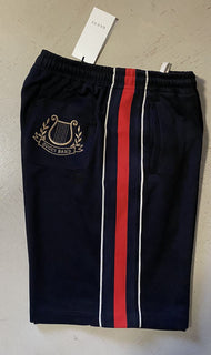 Neu mit Etikett: 1200 $ Gucci Technical Jersey Herren Gucci Band Kurze Hose Schwarz Größe M Italien