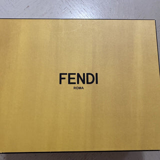NIB Fendi Damen-Slipper „Fendi Rise“ FF Vertigo-Logo Pink/Multi 9 US