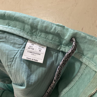 Neu mit Etikett: 995 $ Kiton Herren-Leinen-Kurzhose Seafoam Green 36 US/ 52 Eu Italien