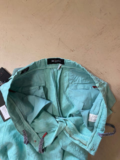 Neu mit Etikett: 995 $ Kiton Herren-Leinen-Kurzhose Seafoam Green 36 US/ 52 Eu Italien