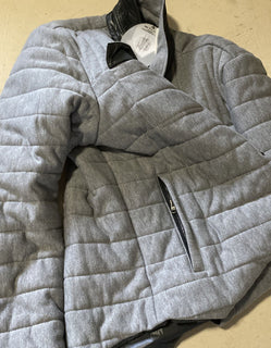 Neue $2995 Kiton Herren-Overshirt-Jacke aus Baumwolle/Kaschmir, Grau, 46 US/56 EU, Italien