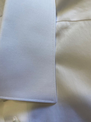 NWT $675 Brioni Mens Long Sleeve Comfort Fit Dress Shirt White 43/17 Italy