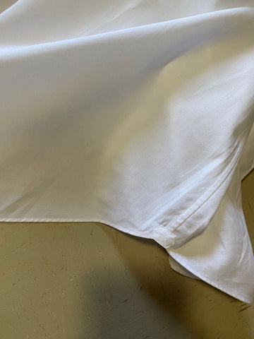 NWT $675 Brioni Mens Long Sleeve Comfort Fit Dress Shirt White 43/17 Italy