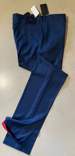 NWT $1495 Kiton Men’s Wool Dress Pants Bright Blue 36 US ( 52 Eu ) Italy