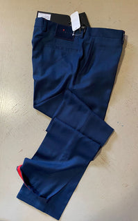 NWT $1495 Kiton Men’s Wool Dress Pants Bright Blue 36 US ( 52 Eu ) Italy