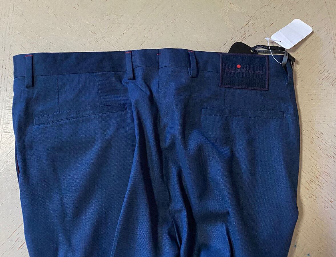 NWT $1495 Kiton Men’s Wool Dress Pants Bright Blue 36 US ( 52 Eu ) Italy