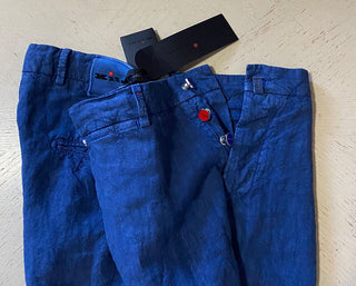 Neu mit Etikett: 995 $ Kiton Herren-Leinen-Kurzhose Hellblau 34 US/ 50 Eu Italien