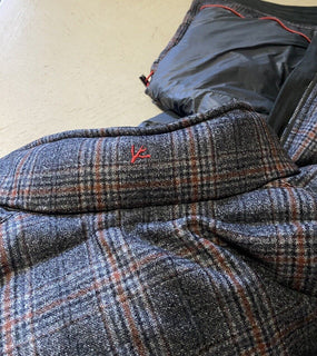 Neue $3250 Isaia Glen Plaid Puffer Jacke Weste Mantel Anthrazit 42 US/52 Eu Italien