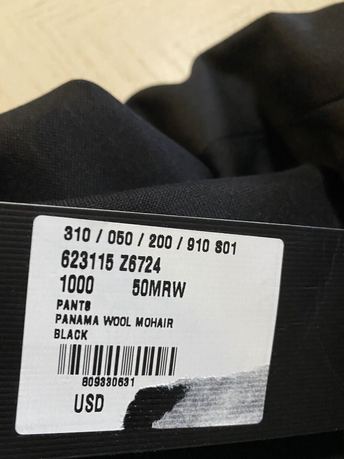 NWT $1500 Gucci Men’s Panama Wool/Mohair Dress Pants Black 34 US ( 50 Eu )