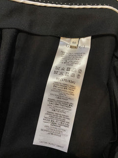 Neu mit Etikett: 1.500 $ Gucci Herren-Anzughose aus Panama-Wolle/Mohair, Schwarz, 34 US (50 Eu)