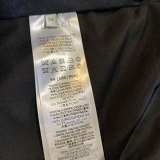 Neu mit Etikett: 1.500 $ Gucci Herren-Anzughose aus Panamawolle/Mohair, Schwarz, 38 US (54 Eu)