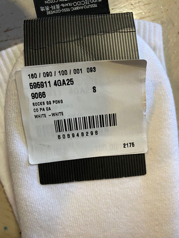 NWT Gucci Mini Greek Socks With Gucci Monogram While Size S Italy