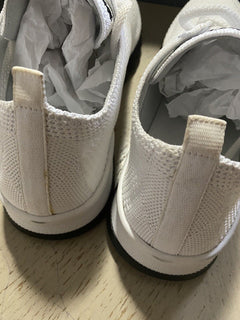 Neue 695 $ Kiton leichte Herren-Sockensneaker in Weiß, Größe 10 US/43 EU, Italien