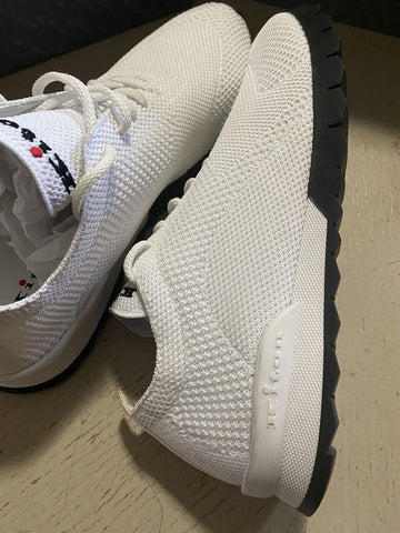 New $695 Kiton Mens Lightweight Sock Sneakers White Size 10 US/43 Eu Italy