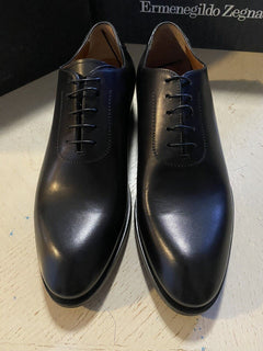 Neue 950 $ Ermenegildo Zegna Couture Oxford-Lederschuhe Schwarz 10 US Italien