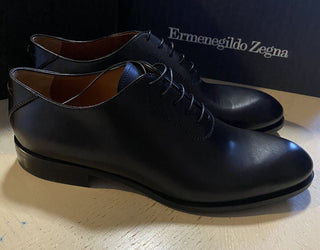 Neue 950 $ Ermenegildo Zegna Couture Oxford-Lederschuhe Schwarz 10 US Italien