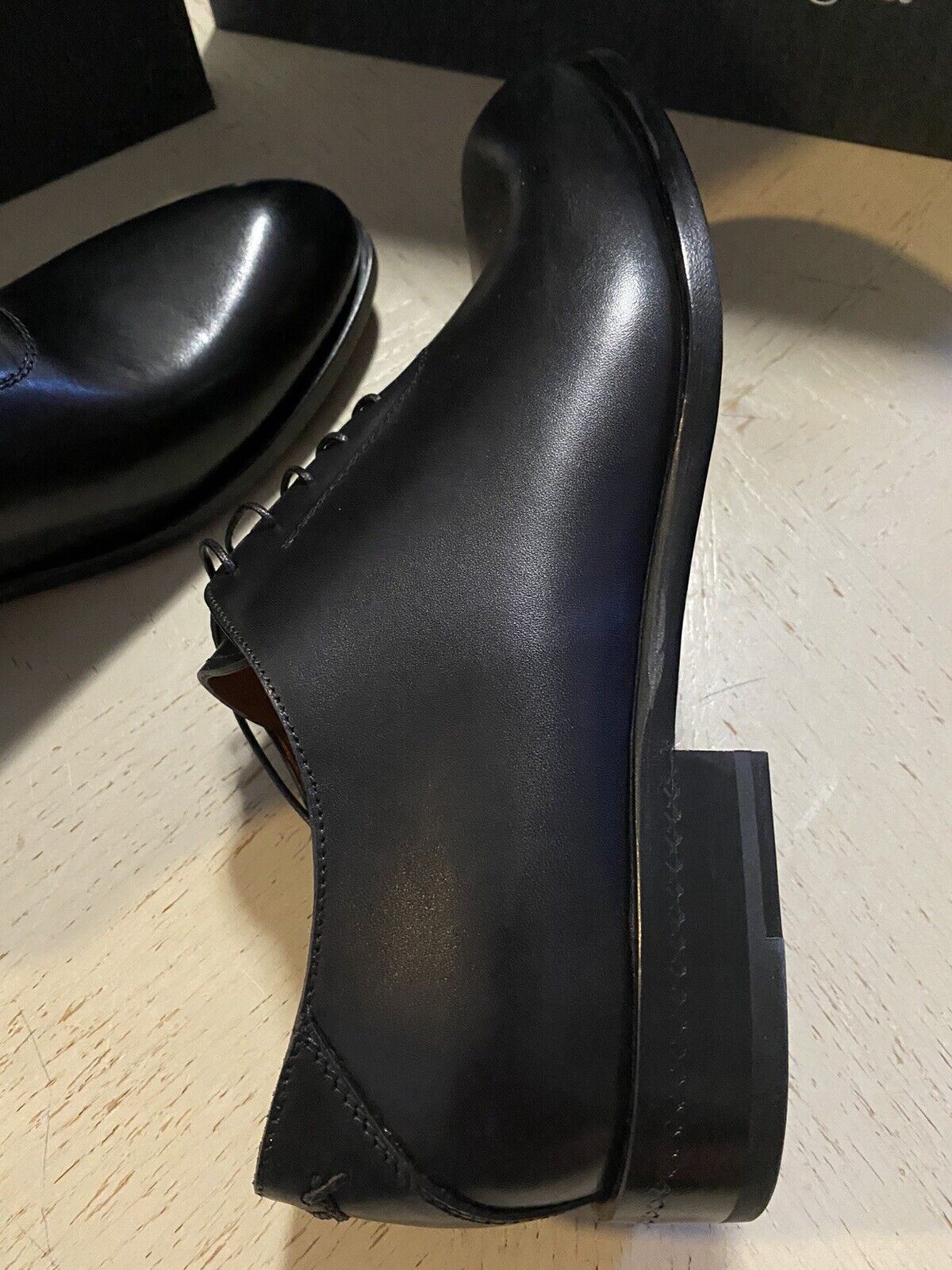 New $950 Ermenegildo Zegna Couture Oxford Leather Shoes Black 10 US Italy