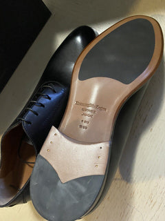 Neue 950 $ Ermenegildo Zegna Couture Oxford-Lederschuhe Schwarz 10 US Italien