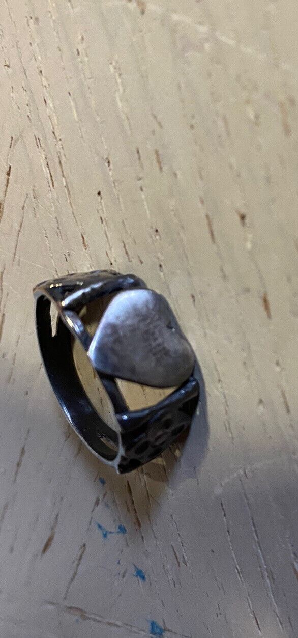 Новое оригинальное металлическое кольцо Saint Laurent из латуни, размер 10, Италия