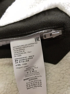 Neu $2790 Maison Margiela Kaban Kunstpelz gefütterter Jackenmantel Olivgrün 38/48 Ita