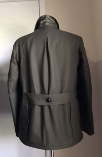 Neu $2790 Maison Margiela Kaban Kunstpelz gefütterter Jackenmantel Olivgrün 38/48 Ita