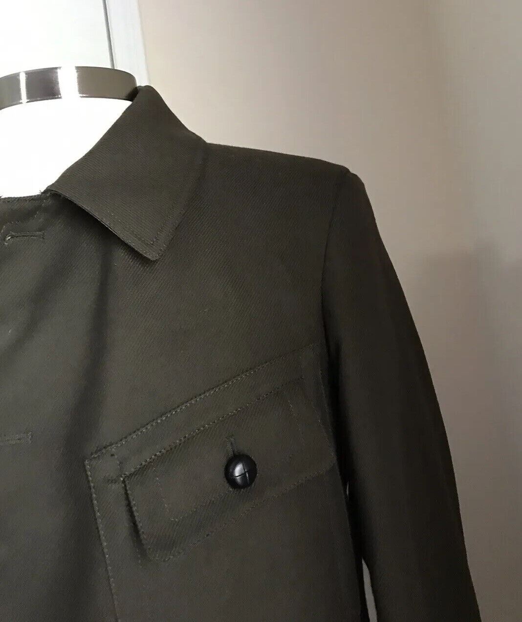 New $2790 Maison Margiela Kaban Faux Fur-Lined Jacket Coat Olive Green 38/48 Ita