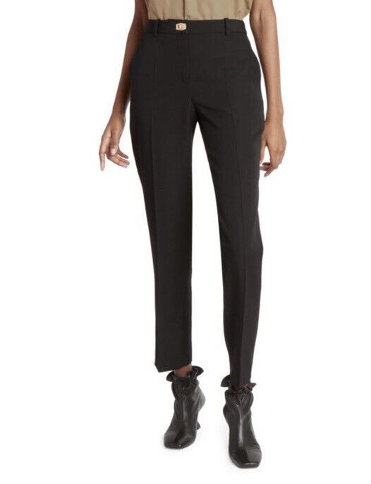New $990 Givenchy Women Wool Cigarette Pants Black 8 US/40 It Italy