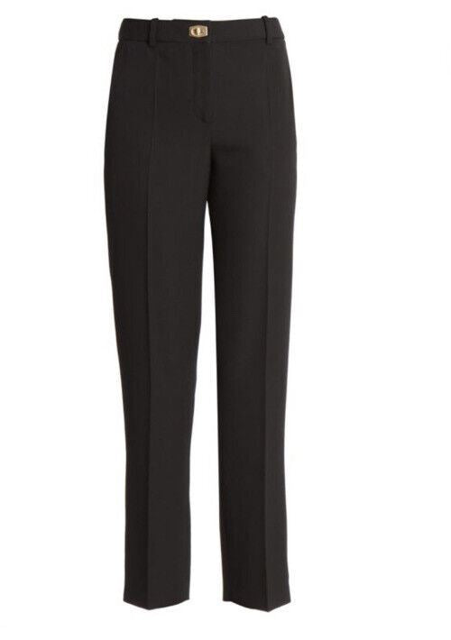 New $990 Givenchy Women Wool Cigarette Pants Black 8 US/40 It Italy