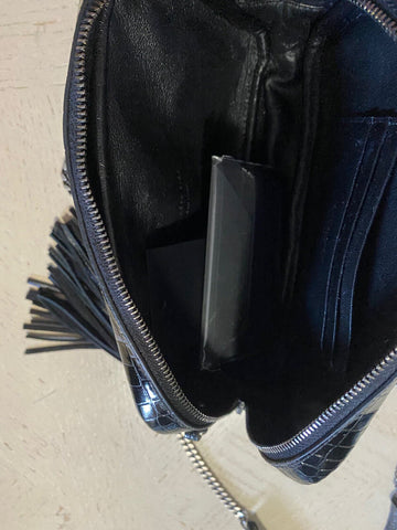 New $2150 Saint Laurent YSL Leather MinI Crossbody Shoulder Bag Black 612563