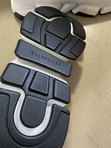 NIB 895 $ Balenciaga Damen Speed ​​2.0 Lurex Sock Sneakers Weiß/Schwarz 10 US/40 Eu