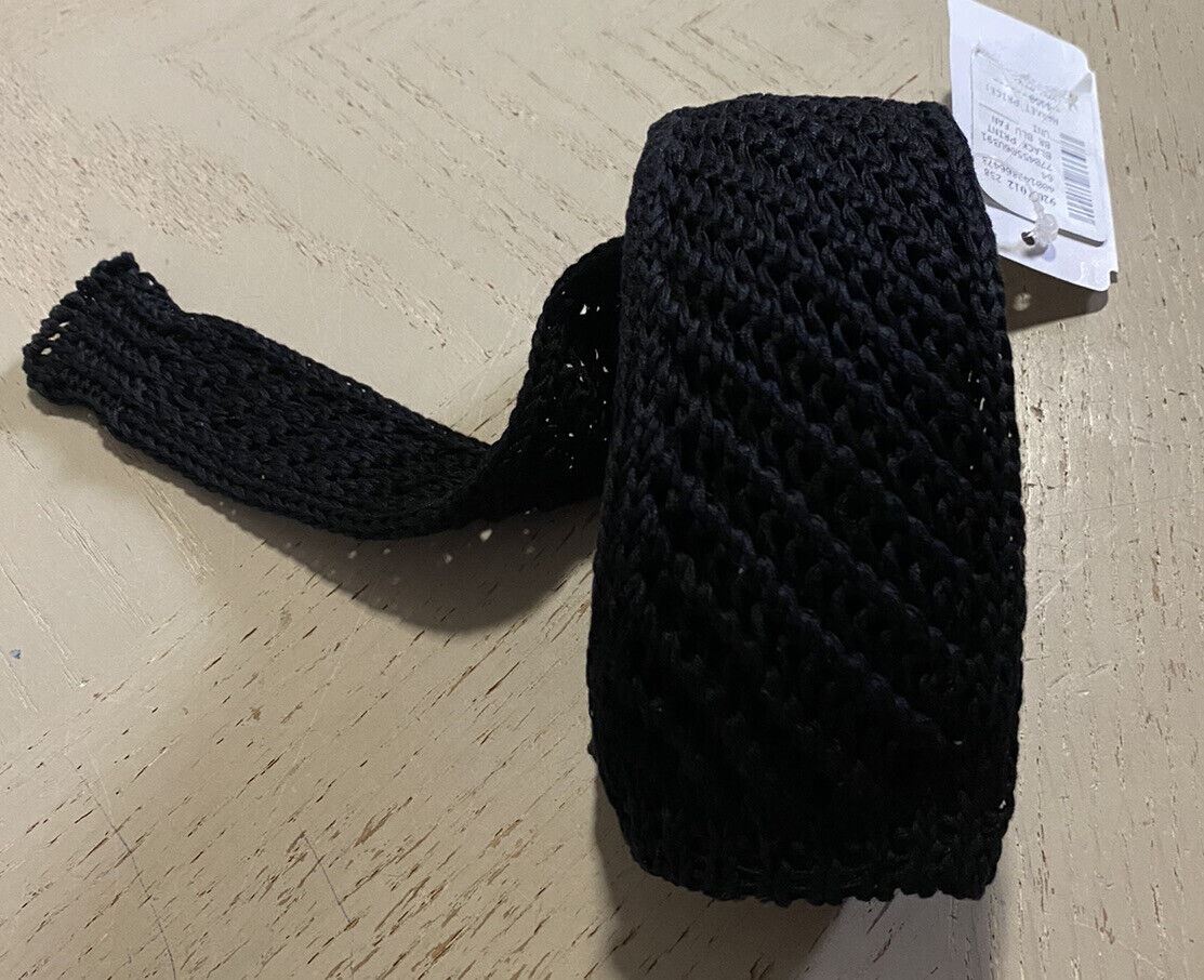 Новый текстурированный галстук Corneliani, черный, Италия