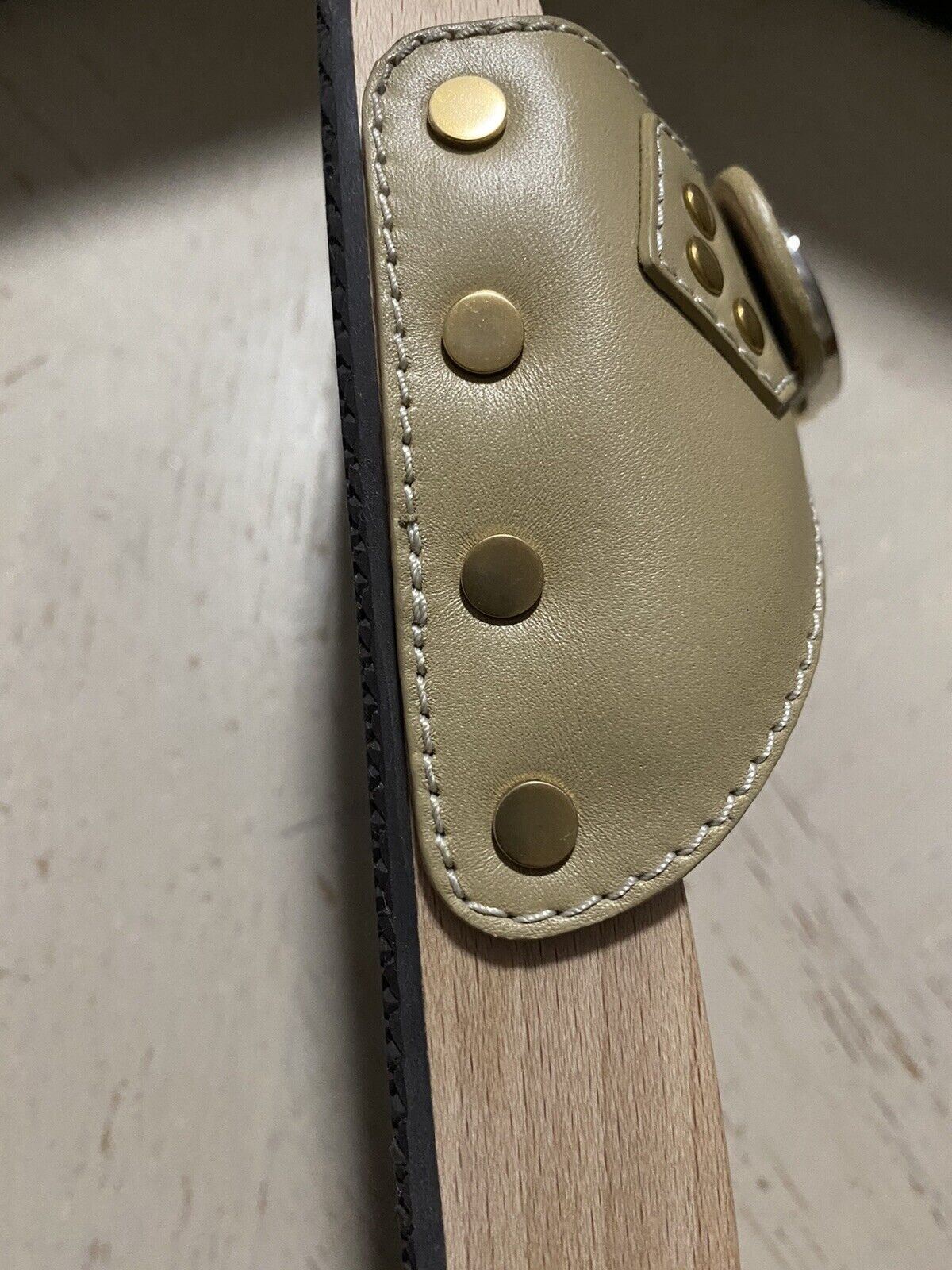 Женские сандалии Gucci из дерева/кожи, бежевые 9 США (39 ЕС) Италия