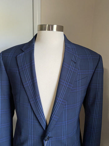 NWT $1495 Armani Collezioni Men Sport Coat Blazer Blue 42R US/52R Eu